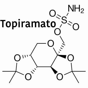 Topiramato - estrutura química
